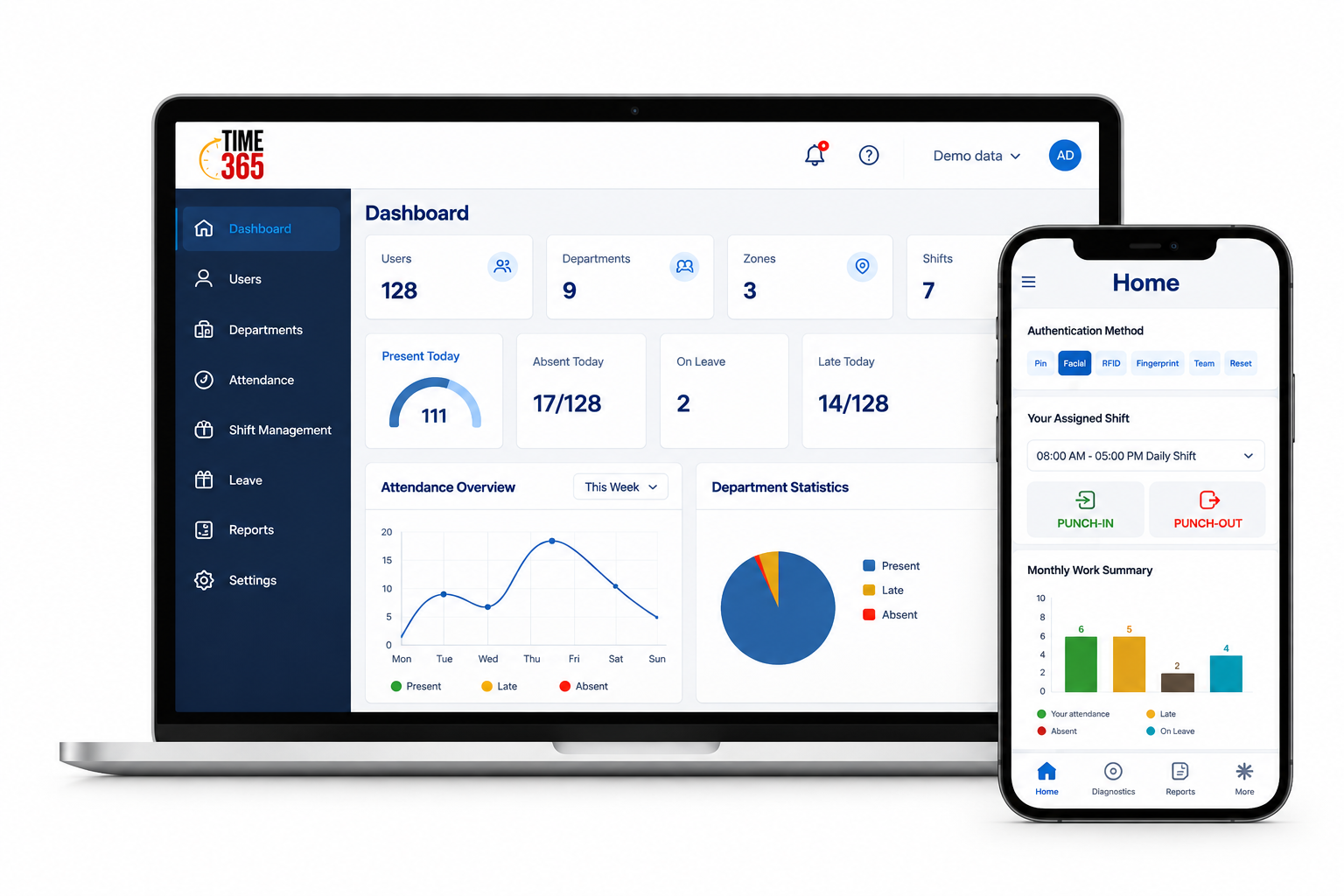 Illustrative interface preview · demo data